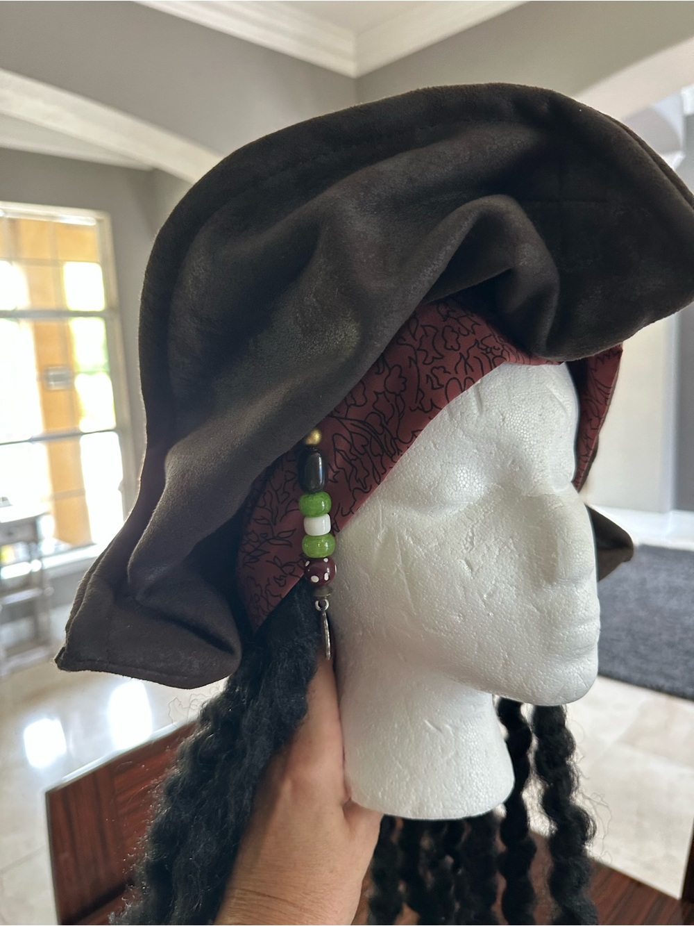 Disney Parks Pirates of the Caribbean Jack Sparrow Hat Adult OS Adjustable